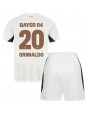 Bayer Leverkusen Alejandro Grimaldo #20 Vieraspaita Lasten 2024-25 Lyhythihainen (+ shortsit)